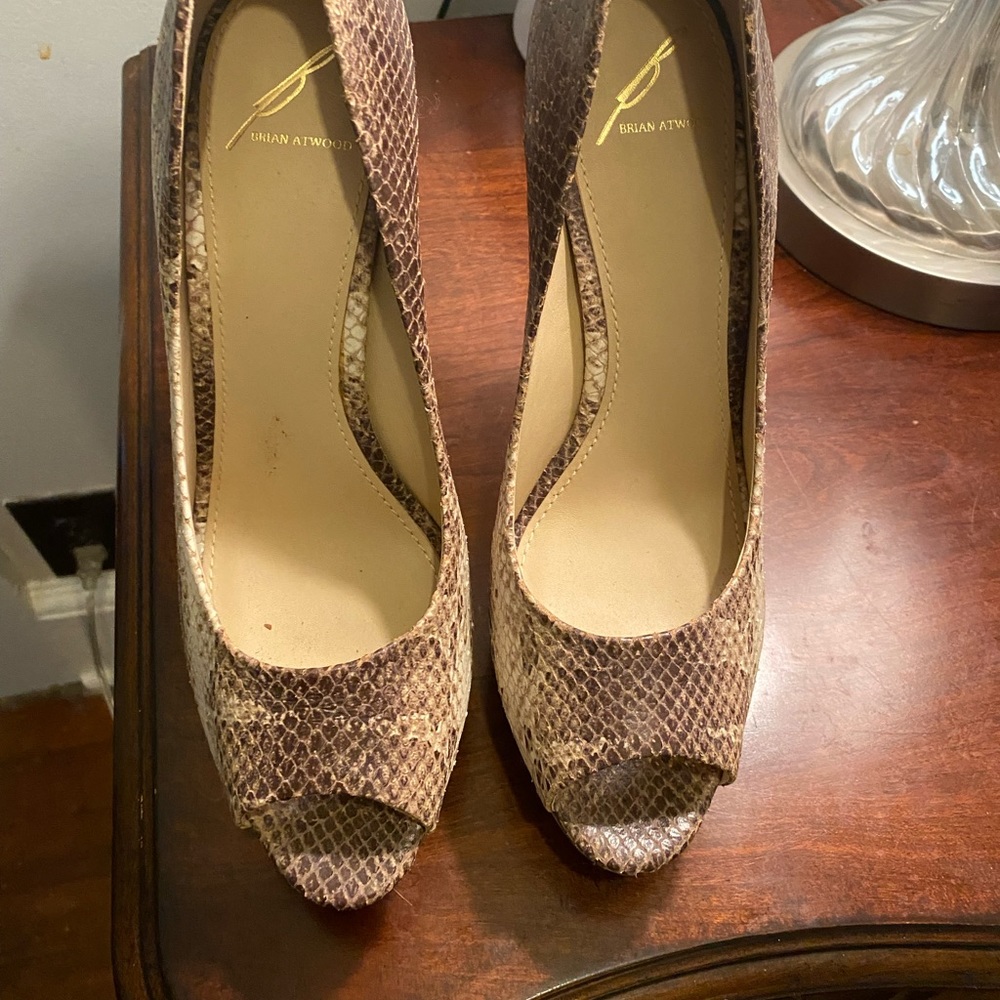 Snake Print Heels